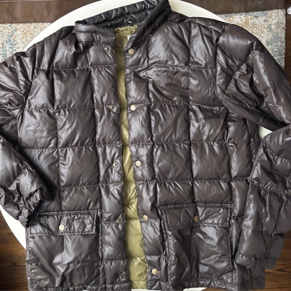 Eddie Bauer Men’s Lightweight Goose Down EB550 Puffer Jacket Size Large Brown - Picture 1 of 9